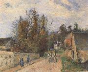 Camille Pissarro The Mailcoach The Road from Ennery to the Hermitage china oil painting artist